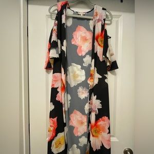 GB sleeveless slit down the sides flower duster